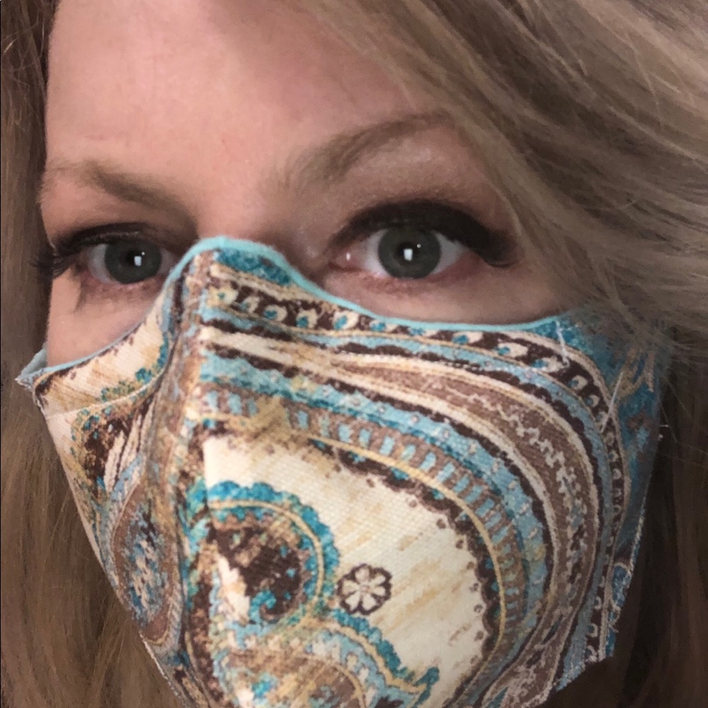 Washable Boho Style Face Mask With Filter Pocket